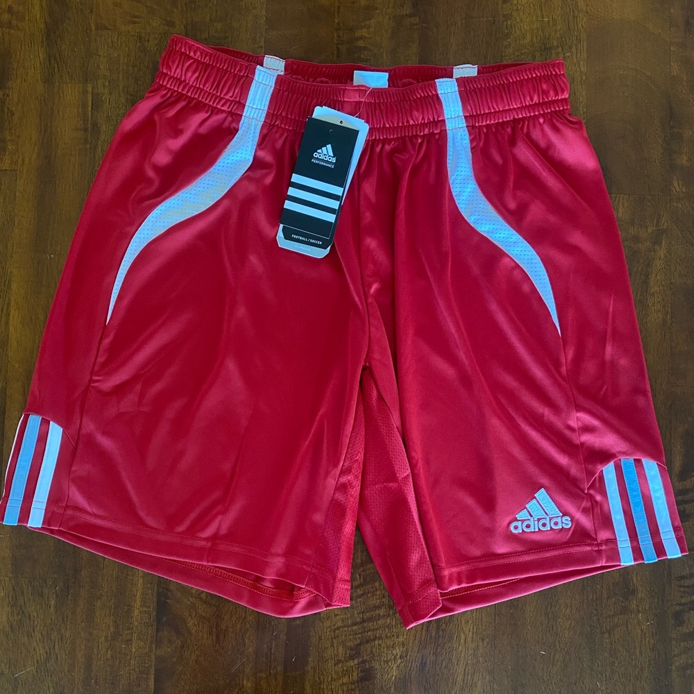 Adidas Red/White Mens Campo Short